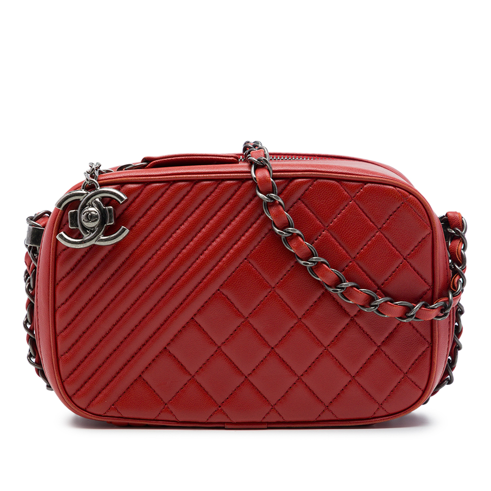 Pre-Loved Chanel Small Quilted Lambskin Coco Boy Camera Bag